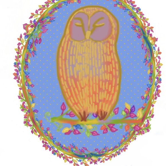 Cute Owl | Kids Art | Modern Wall Art Decor | Minimalist Digital Prints - Picture 4 of 4